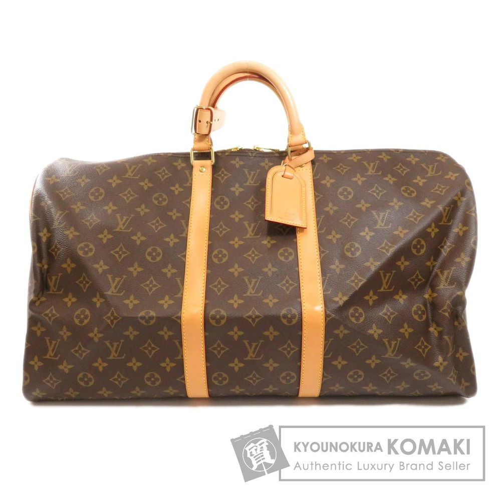 Louis Vuitton Keepall Monogram Canvas Travel Bag Brown